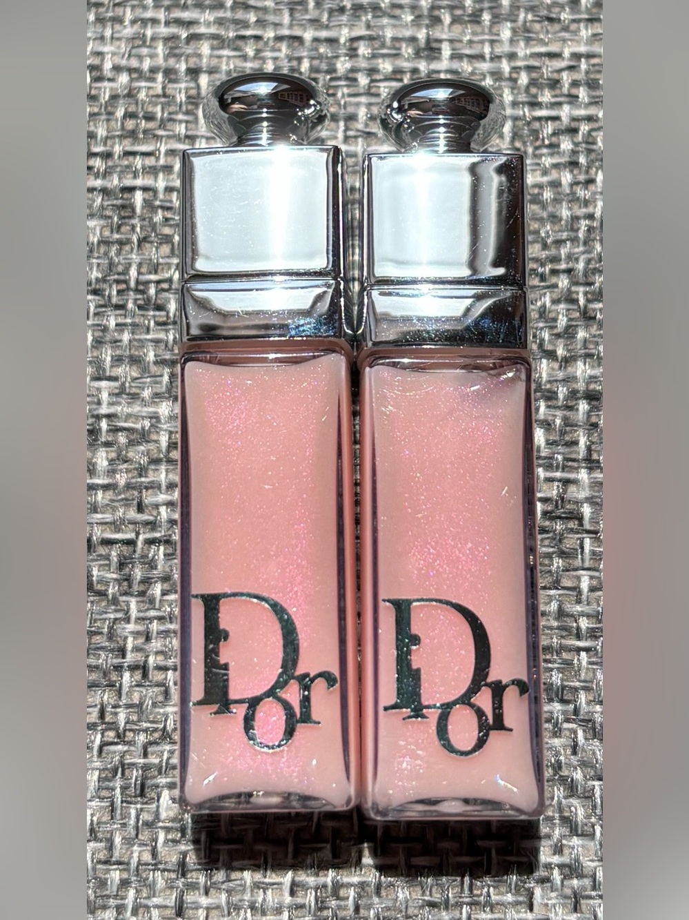 Set of 2 Authentic Dior Addict Lip Maximizer Mini Glosses - 001 Pink (Brand New)